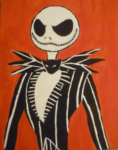 Jack Skellington acrylic painting