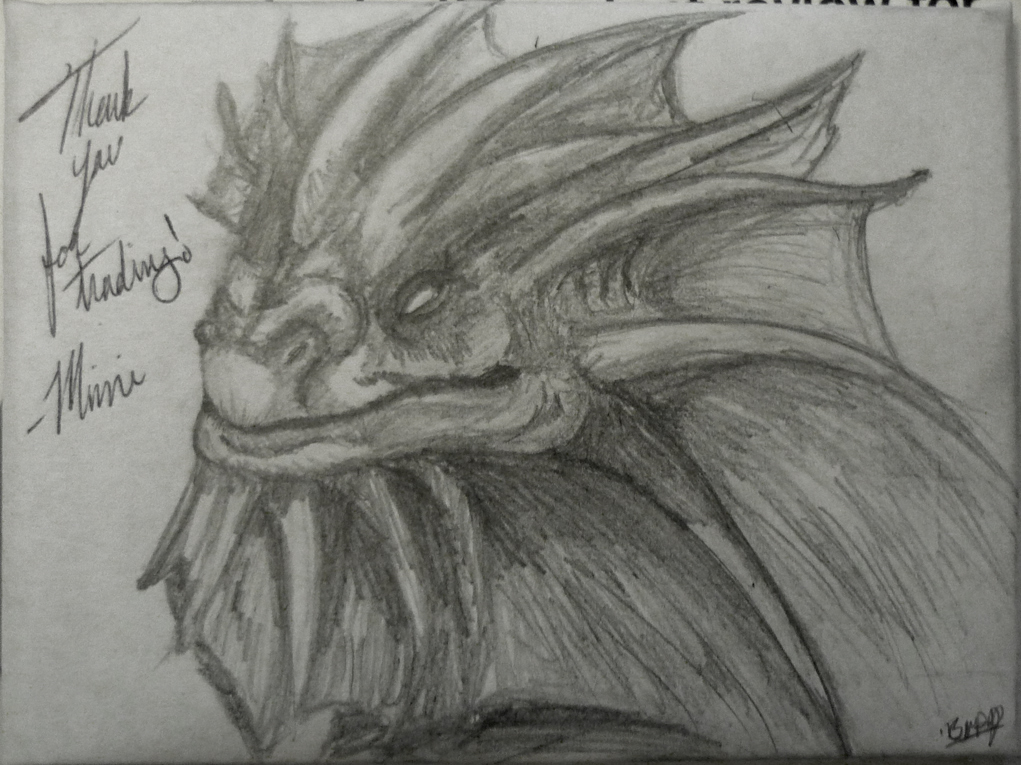 I used to trade Magic the Gathering cards through the mail and would sometimes draw relevant art as a gift to the recipient.