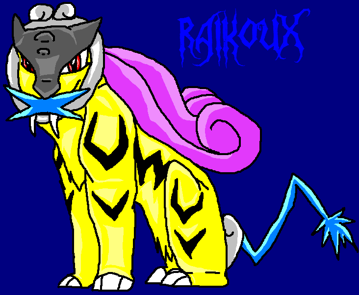 Better than my previous attempt. The file name was 'Female Raikou' and I'm not sure why.