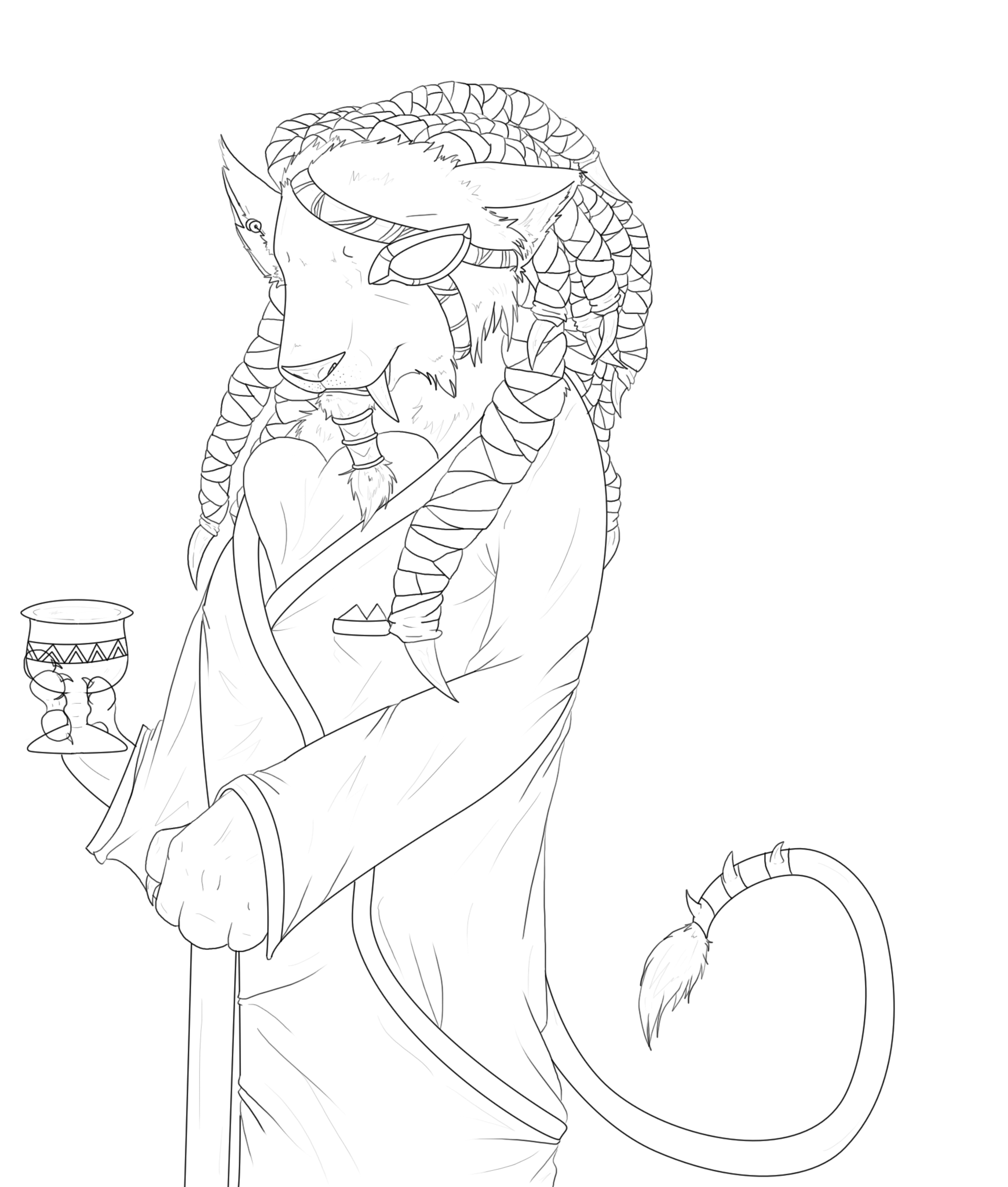 LoL Rengar looking fancy - Colored