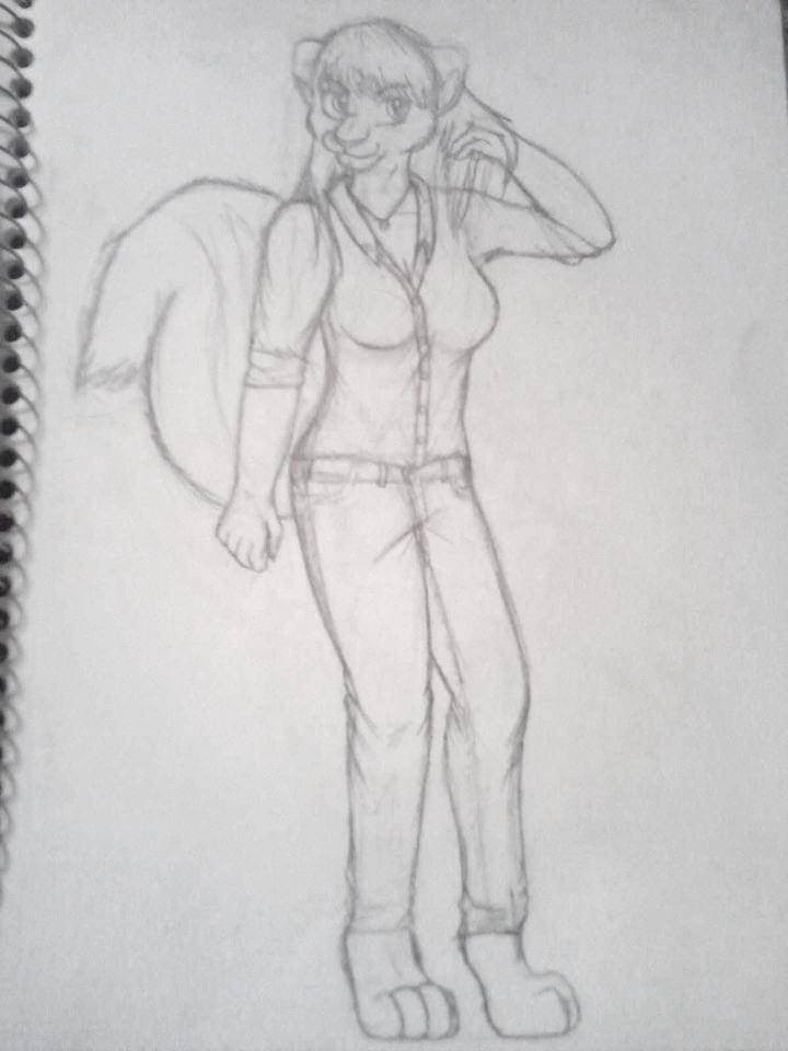 I think this is a skunk character.